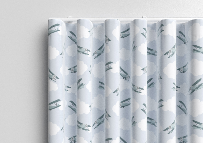 Flying Ace, Green - Made to Measure Curtains - Image 13